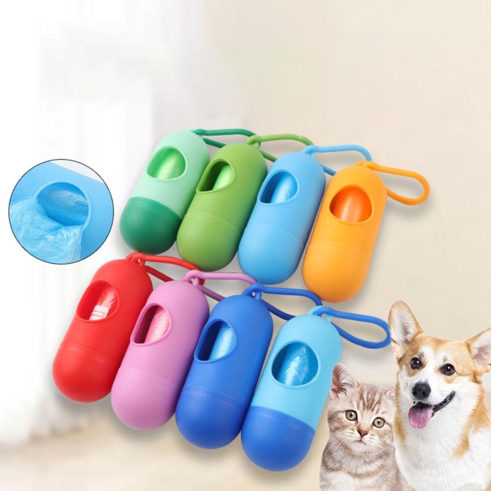 

Travel Garbage Storag Box Dog Poop Bags Dispenser Trash Sack Case Carrier Pet Waste Bag Holder світло-синій колір/темно-синього кольору