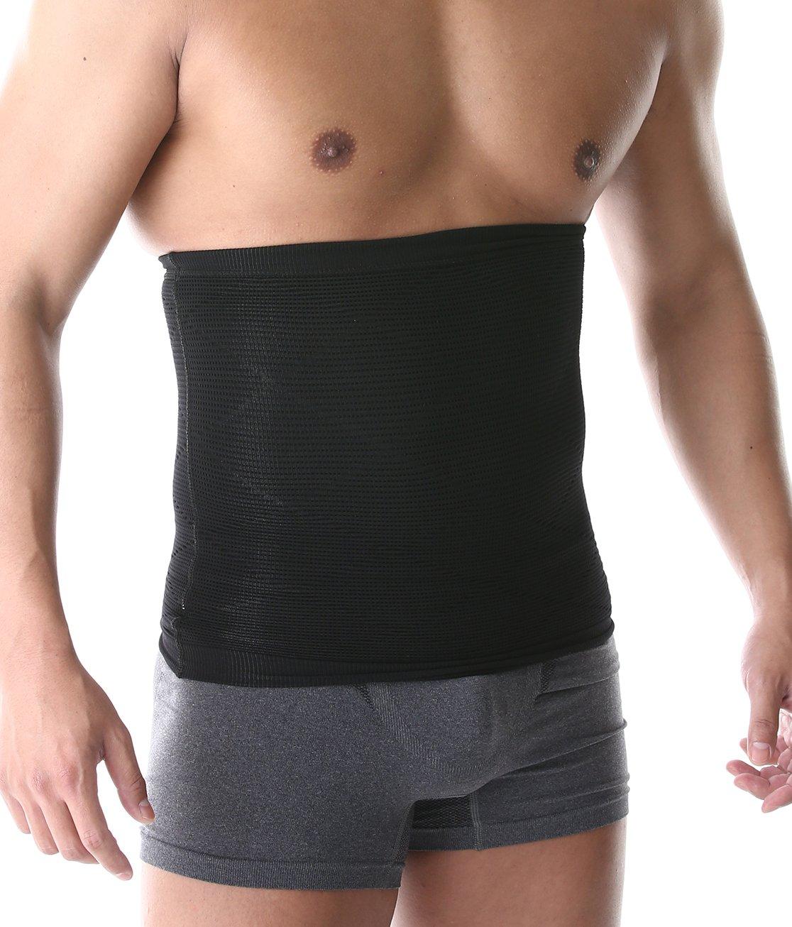 

SPORTIA Compression Waist Support Belly Band for Stomach L Tightening, Unisex, Gray, серый