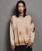 FFEFF STUDIO Vintage Washed Efro Logo Round Pullover (Beige)