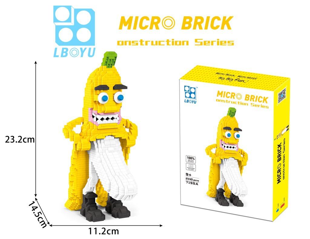 Pokemon Byggklossar Tecknad Psyduck Squirtle Togepi Banan Mikrodiamantklossar Figurer Modell Leksaker För Barn