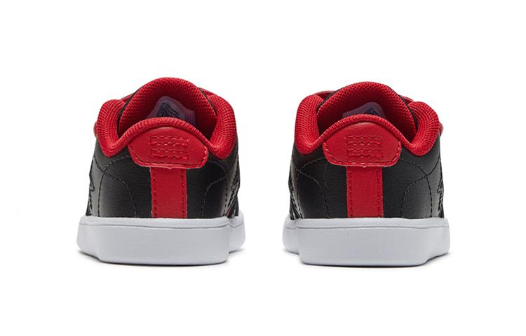Converse Star Court 2V Hook and loop Low top Toddler Shoes Black Red Infant And Toddler 766485C