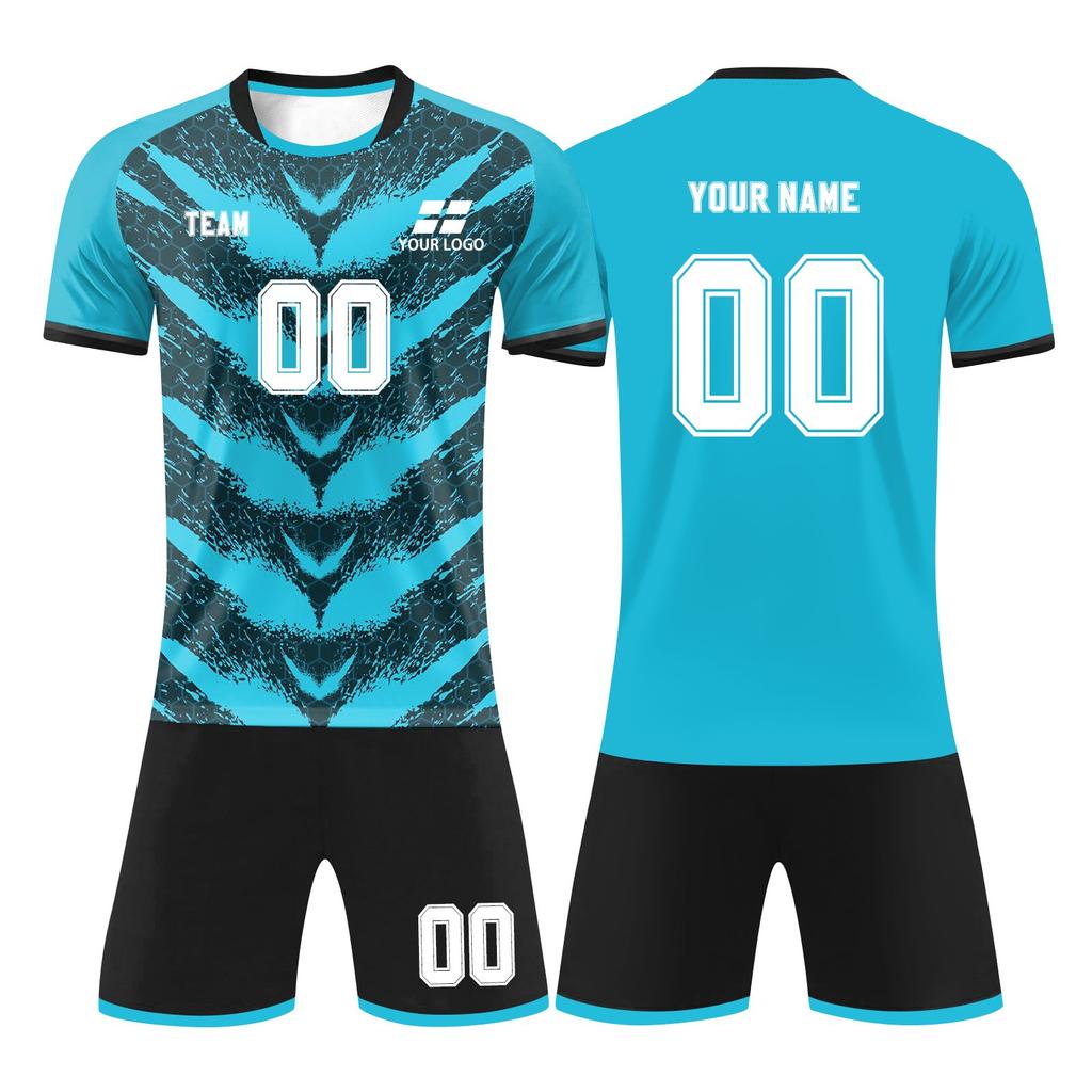 Set Maglia e Pantaloncini Atletici da Calcio per Uomo Uniforme Asciugatura Rapida per Allenamento di Calcio e Sport di Squadra