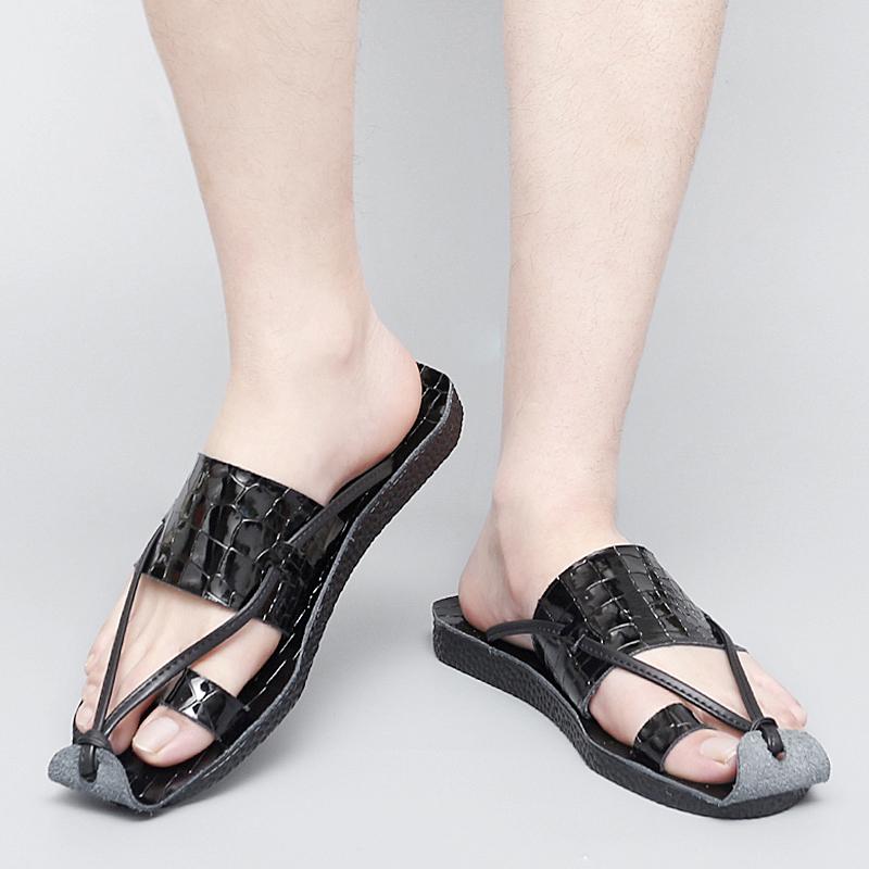 2026 Letní Kožené Pantofle Plážová Obuv Pánské Žabky Pánské Pantofle Módní Venkovní Pánské Boty Mules Žabka Zapatos Hombre
