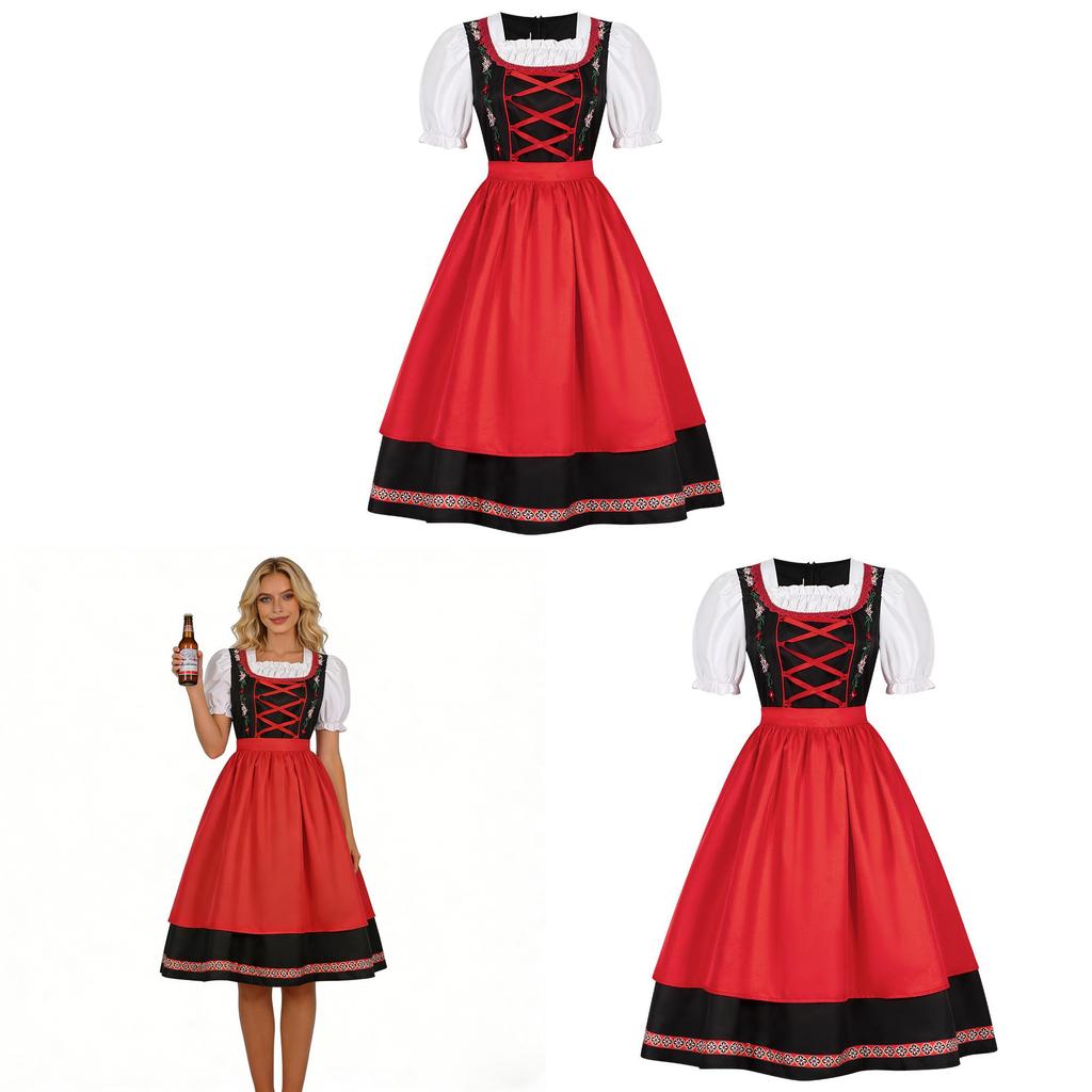 Oktoberfest Cosplay Beer Dress With Polyester Material For Role Play And Parties