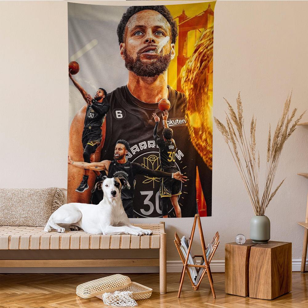

SStephen CCurry Basketball Star Tapestry Art Printing Cheap Hippie Wall Hanging Bohemian Wall Tapestries Mandala Home Decor 74x94cm(29x37in)