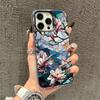 Laser Phone Case For IPhone 15 16 14 Pro Max Cases 11 12 13 17 Pro 17 16 E 14 Plus Luxury Lotus Flowers Floral Shockproof Covers