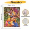Disney Oil Painting Art Painting Set Winnie The Pooh Hundred Acre Home Wall Decor Handmade Gift