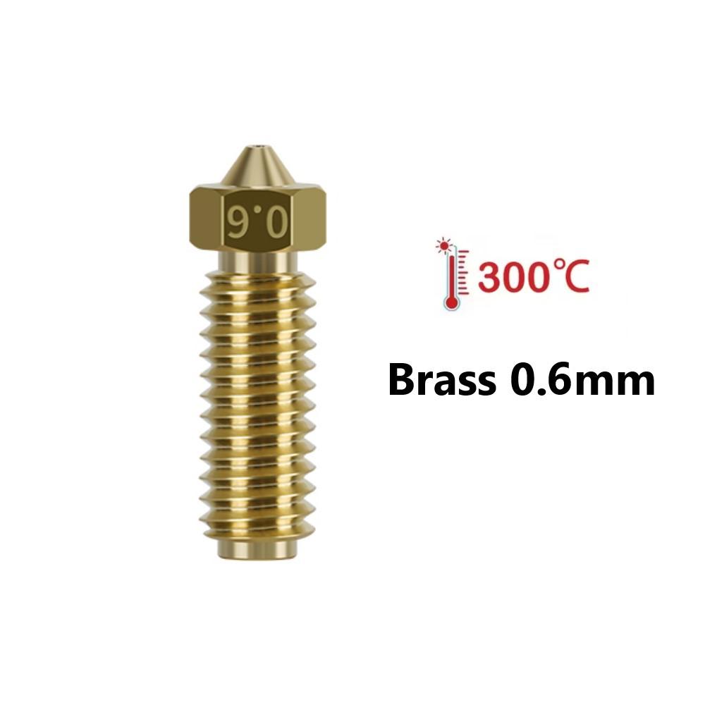 For Anycubic Kobra 3 Hotend Nozzle 0.2 0.4 0.6 0.8 1.0mm Hardened Steel Brass Nozzle For Anycubic Kobra 3 Combo Spare Parts