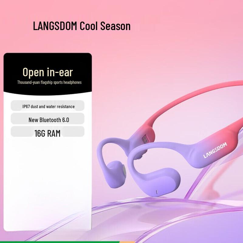 Lanston AirWave Pro BE19 Open-Ear Bone Conduction Headphones