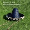 Colorful Straw Hats Mexican Style Men Women Summer Hats New Wide Brim Hats  for Halloween Party
