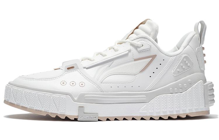 Li Ning Удобные Легкие Низкие Скейтбордические Кроссовки Мужские Белые AGCS075-3 41