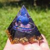 Amethyst Crystal Pyramid Healing Orgonite Chakra Energy Orgone Ornaments Home