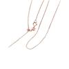 Rose Gold Simple Small Rice Grain Universal Necklace Rose Gold Plated Beads Collarbone Chain Jewelry Women