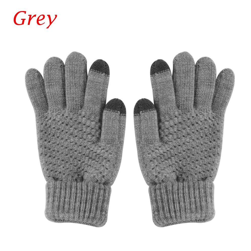 Gifts Women Hand Wrist Touch Screen Knitted Wool Gloves Fingerless Mittens