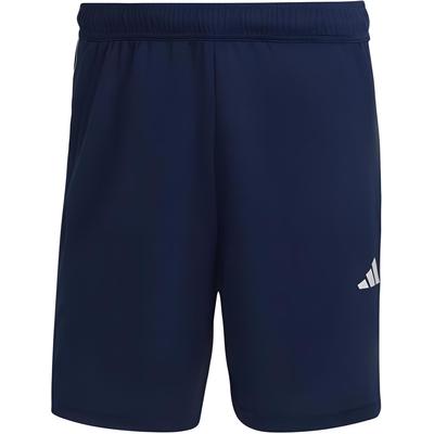 Train Essentials Piqué 3-Stripes Training Shorts Quick-Drying Comfortable Men Shorts Dark-Blue White IB8112