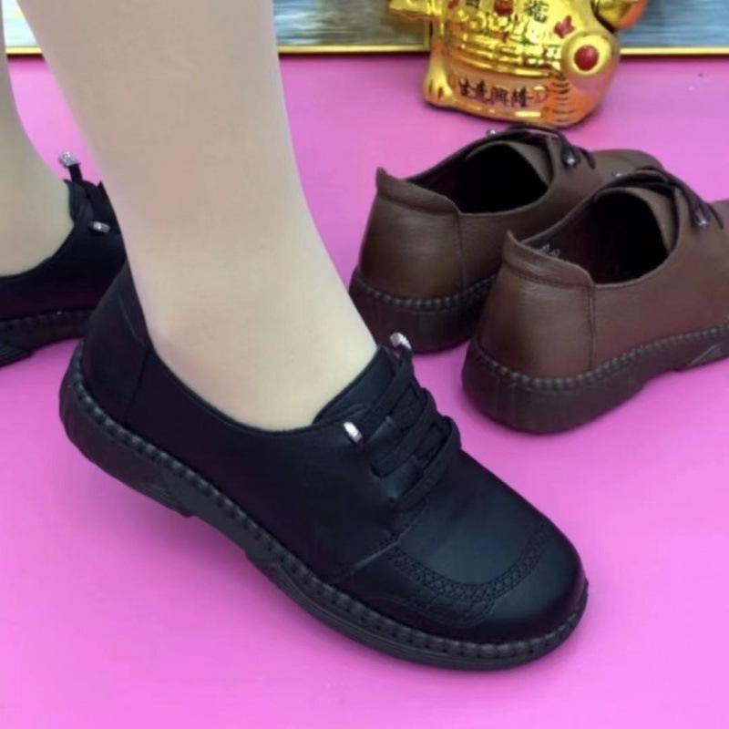 Mother shoes beef tendon sole mother shoes soft sole soft surface non-slip casual single shoes