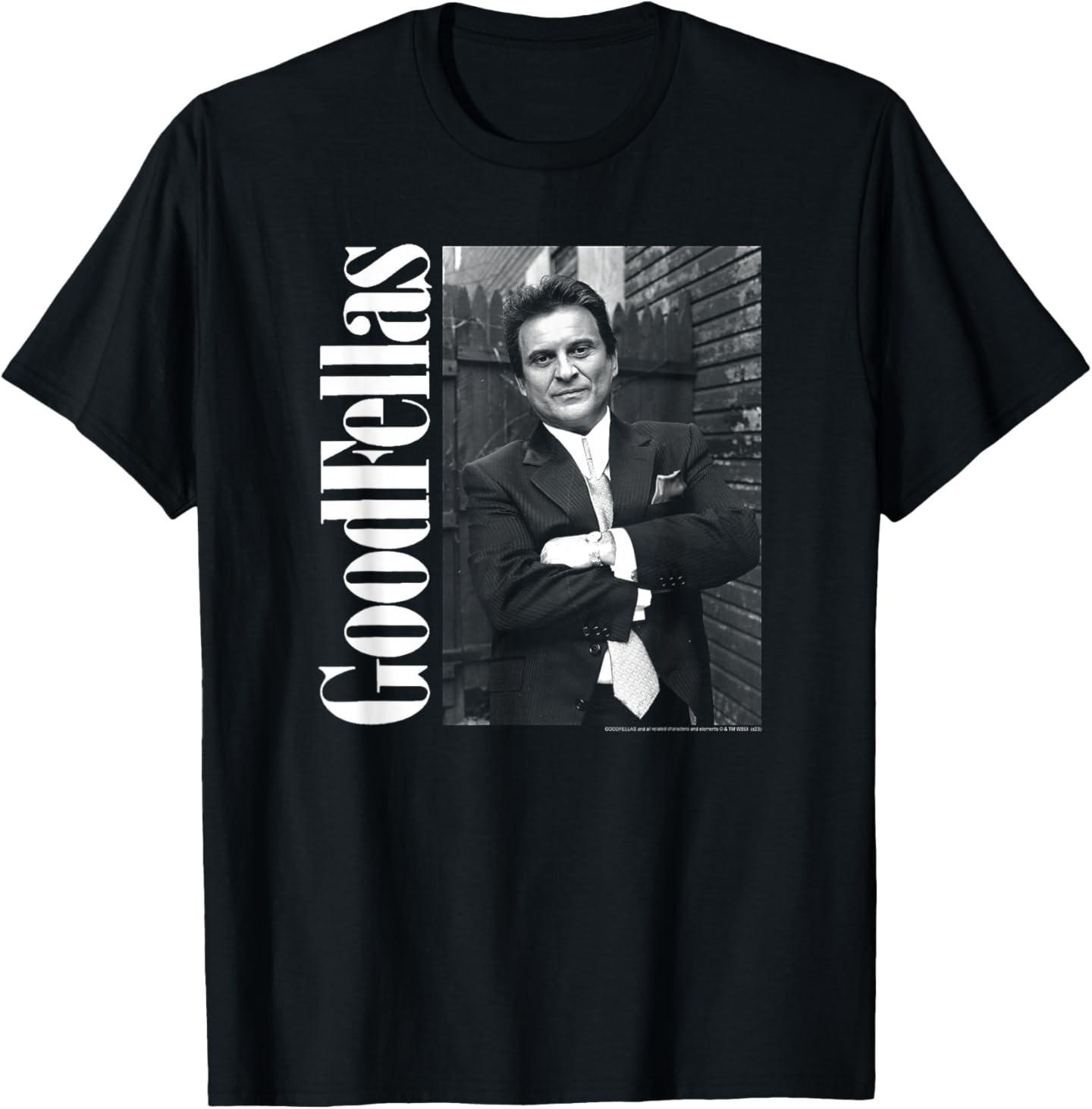 Goodfellas Black and White Tommy Portrait Movie T-Shirt S разноцветный