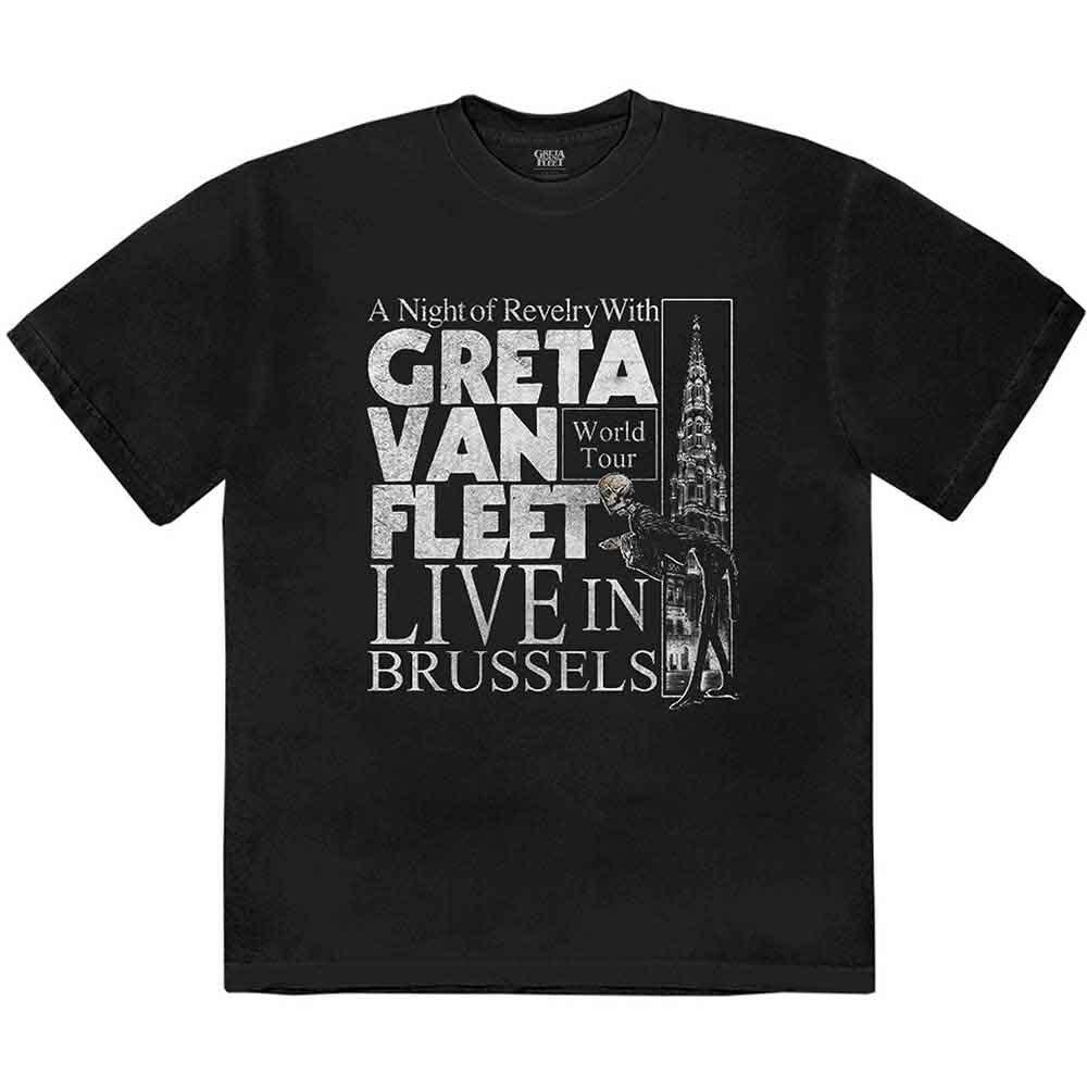 

Greta Van Fleet Night of Revelry T-Shirt Black New Unisex T-Shirt S