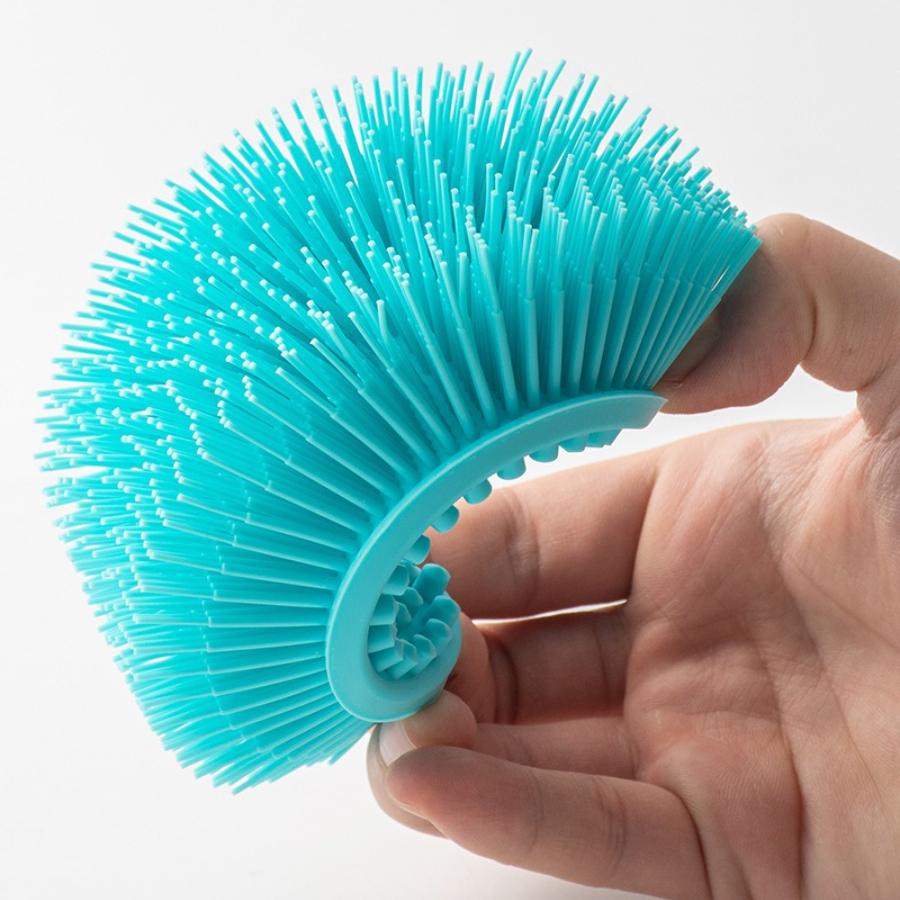 Silicone double-sided shower brush dishwashing brush cleaning brush tableware brush kitchen supplies