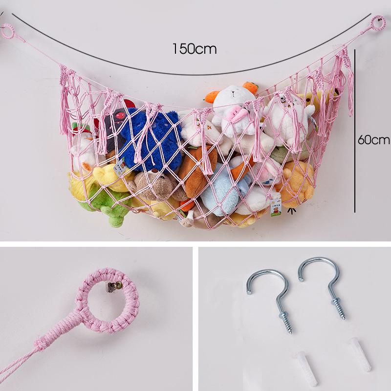 Hand-Knitted Small Bear Toy Hammock Net for Plush & Figures