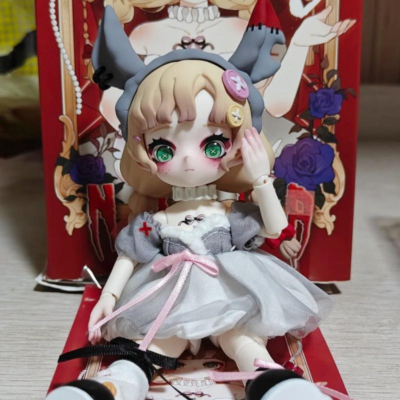 Nissa Bizarre Nightmare Bjd Series Blind Box Mystery Kawaii Trendy Articulated Action Anime Figures Toys Ornament Birthday Gifts