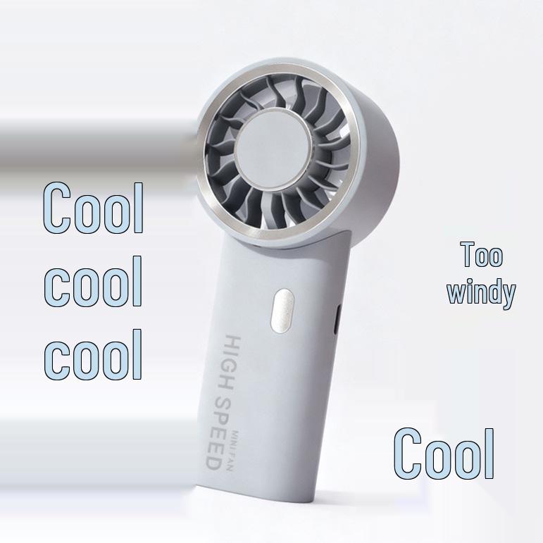26-Year Model Ultra-Fast 6-Speed Portable Handheld USB-Charging Mini Fan with Powerful Ice Pack Cooling.