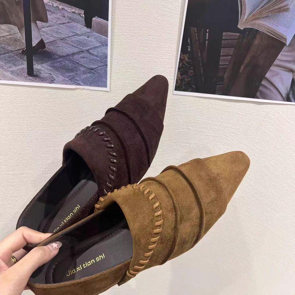 2025 Herbst/Winter Damen Spitzschuh Kitten Heel Ballerinas – Bequem, Casual, Ganzjahres