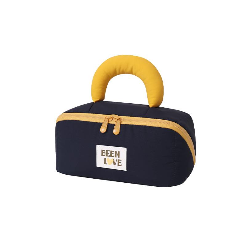 

Сумка для хранения косметики с двойной молнией, ручная сумка для хранения косметики чёрный