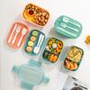 BPA-Free Bento Box 3 Layers Suitable For School/Picnic Resistant To High Temperatures And Invariance Violet