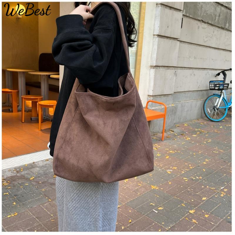 

Fashionable Commuter Tote Bag for Women, Large Capacity Casual Shoulder Bag чёрный