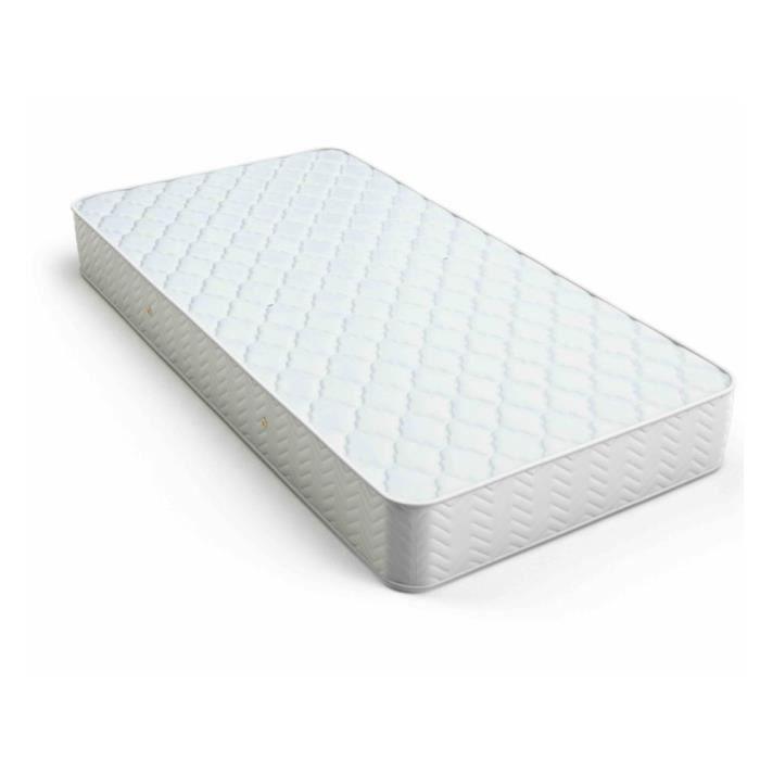 Matelas - LITERIE JULIEN - 100x200 cm - Hauteur 18 cm - Soutien Très Ferme - Mousse HR 30 Kg/m3