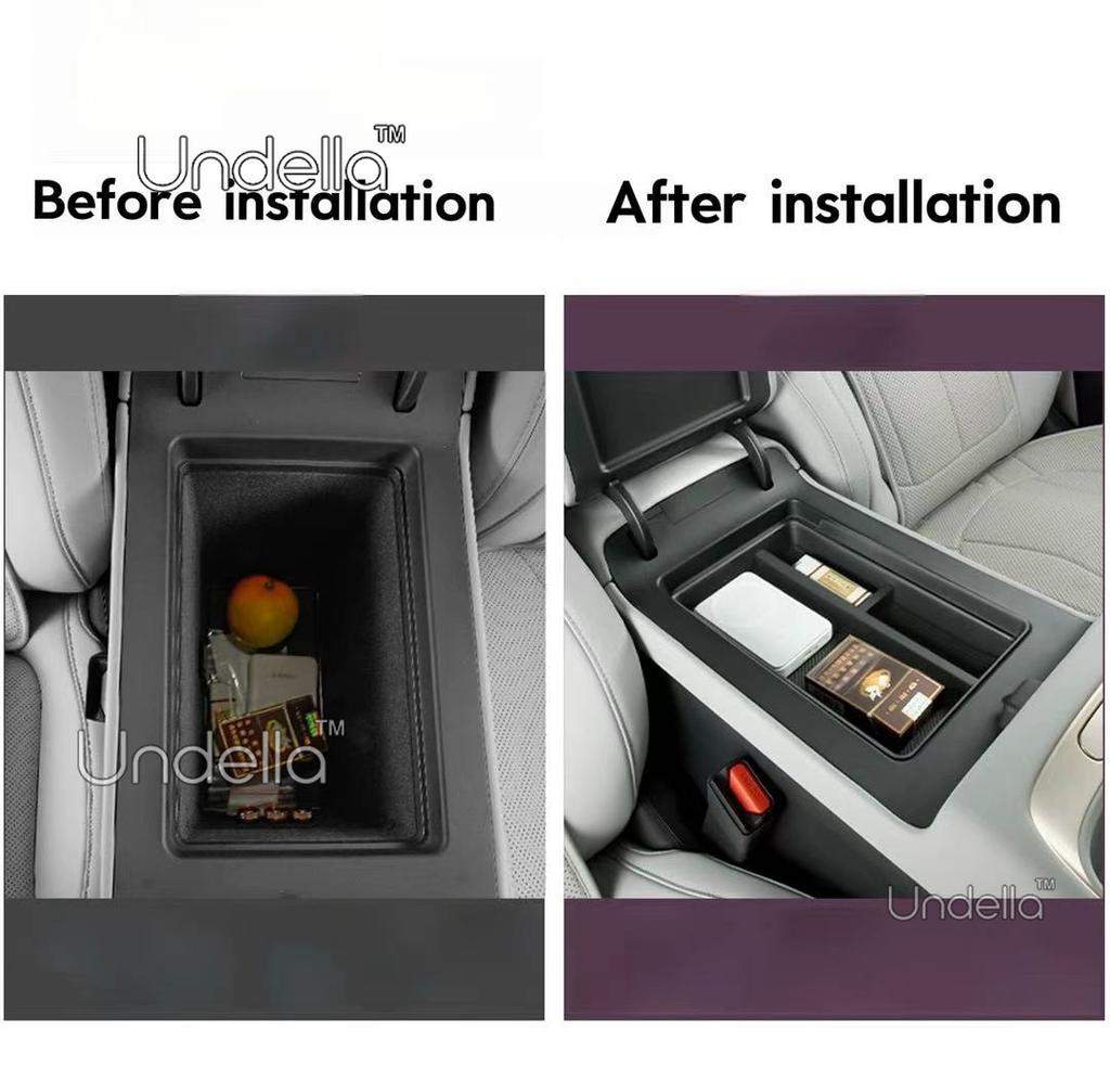 Pour XPENG P7+ P7plus 2026 2027 Boîte de rangement d'accoudoir de voiture Console centrale Console centrale Charge sans fil Coussinet en silicone Accessoires