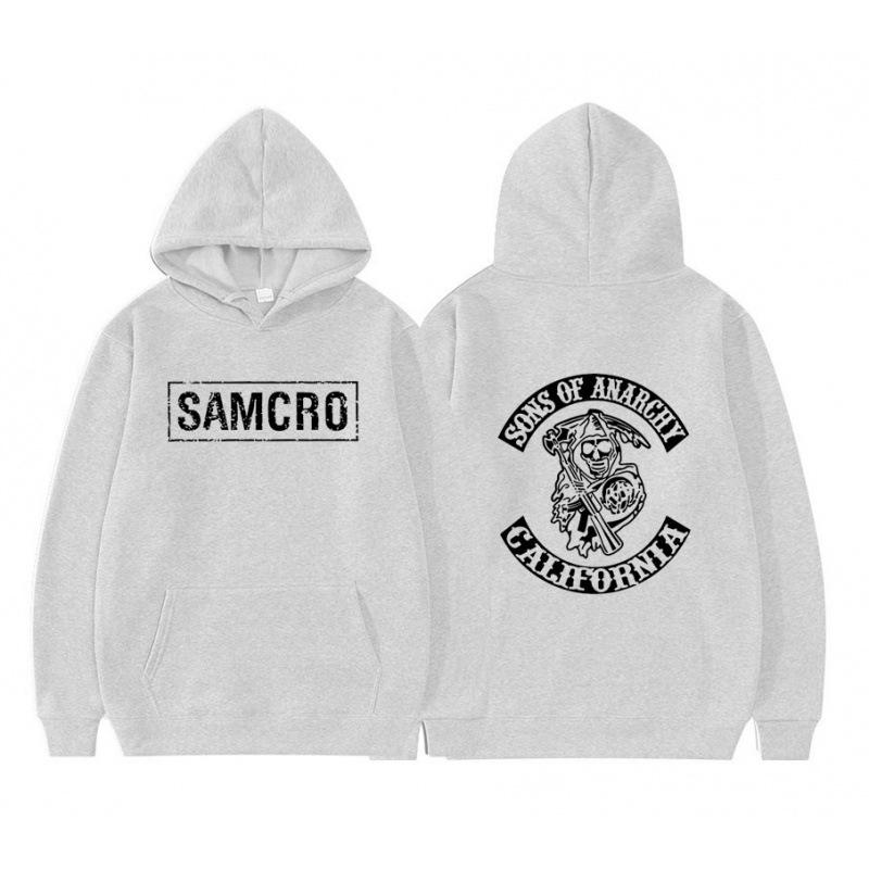 2025 Sons of Anarchy SAMCRO Doppelseitig Drucken Streetwear Männe