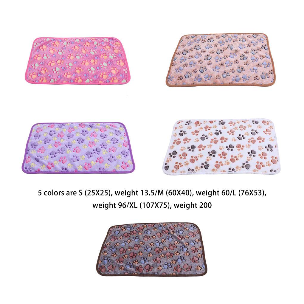 Household Winter Pet Soft Blanket Living Room Portable Folding Cartoon Style Coral Velvet Mat Sofa Couch Sleeping Pad