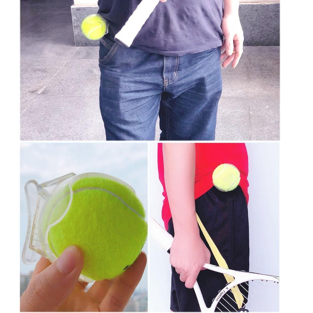 ABS Tennis Ball Waist Clip Holder Transparent Fixing Clamp Tennis Ball Waistband Clip Small Portable Tennis Balls Holder Clip