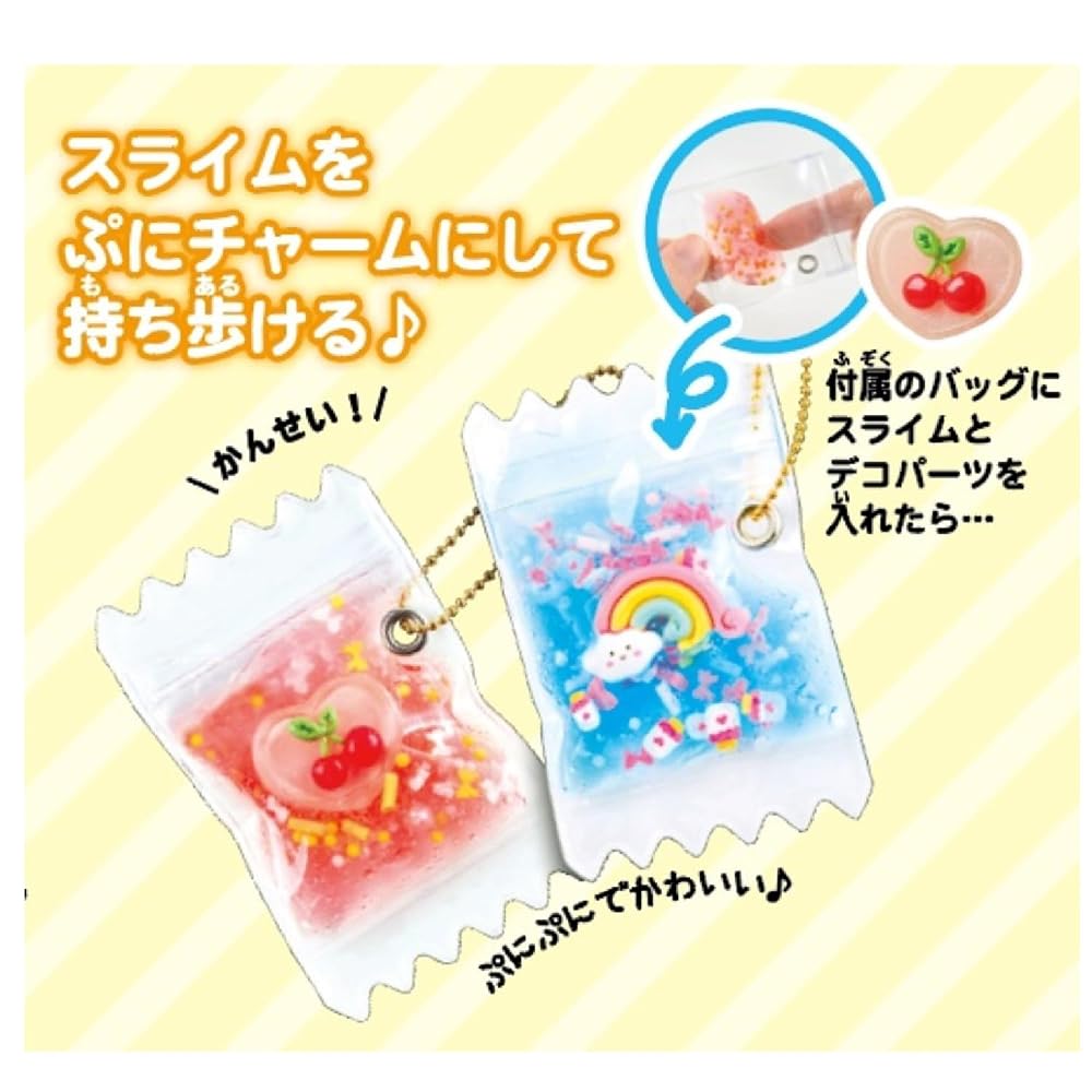 Gakken Girls' Craft Colorful Slime Palette & Puni Charm (Ages 6+) Q750939