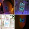 12 Blatt Leuchttattoos|Neonblaue Schmetterlinge, Floral|Langanhaltend 2-5 Tage Wasserdicht|Einfache Anwendung, Tattoo-Aufkleber