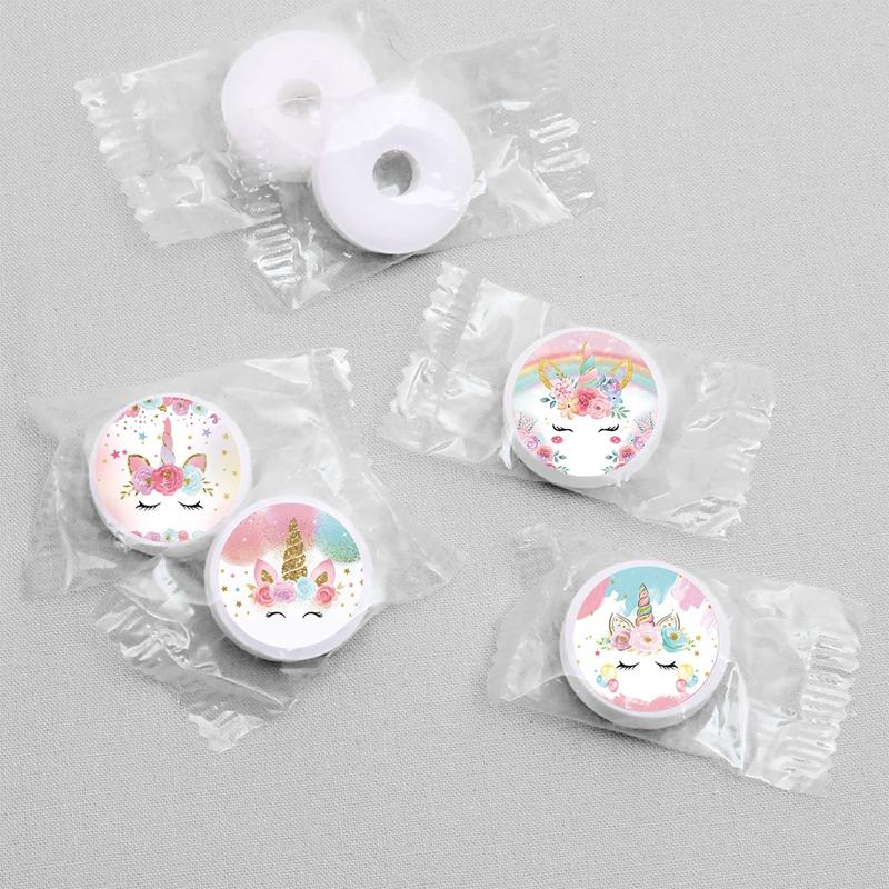 500Pcs Unicorn Sealing Stickers Kids Gift Wrapping DIY Stickers Unicorn Birthday Party Decoration Girls Baby Shower Supplies