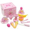 Mother Garden Wooden Play Kitchen Set: Wild Strawberry Sweet Cafe Ribbon Petit Cake Tea Set (441-37691)