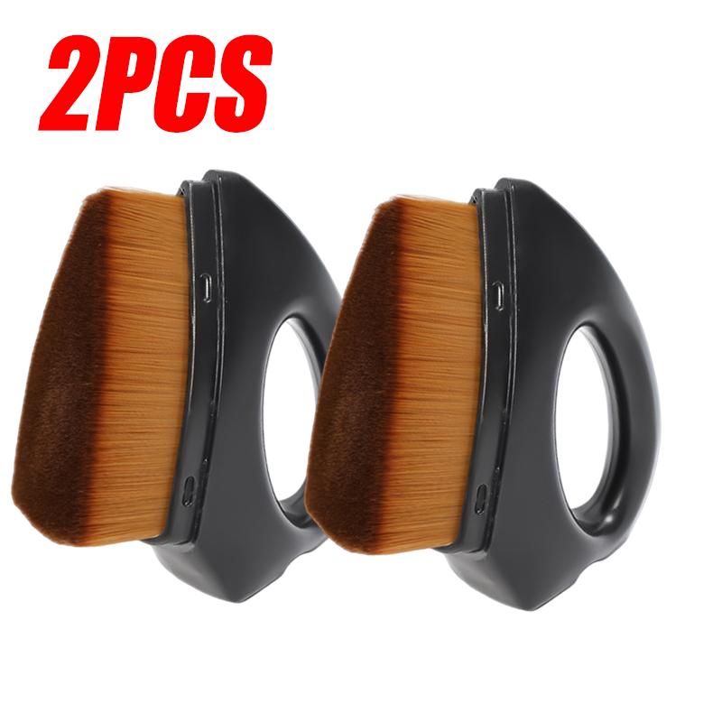 Car Small Cleaning Brush Flatiron Styling Brush with Cover Car Interior Detailing Dashboard Air Outlet Dust Remover Brushes