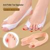 Double-Hole Toe Separator with Arch Massaging Insoles and Anti-Wear Strap