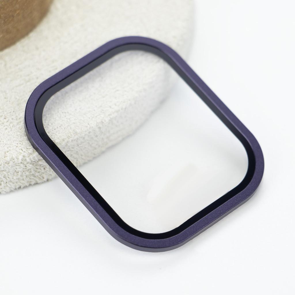 Gehärtetes Glas HD Vollfolie Metall Kratzfester Bumper Displayschutz kompatibel Für Apple Watch Ultra 3 2 49mm