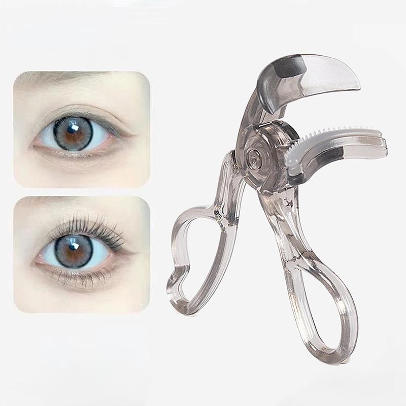 Wide-Angle Partial Eyelash Curler Portable One-Clip Curling Comb Tooth Lashes Curler Easy To Operate Styling Enlarge Eyes Tool