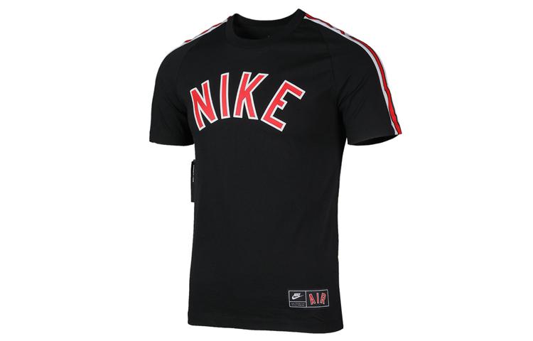 

Nike T Shirts Men s Black Crew Neck Moderate Straight Fit AR5179-010 M