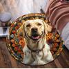 1Pc Animal Dog Circular Print Rug - Home Decoration Carpet For Living Room Bedroom Flooring Computer Chair Area Rug