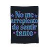 no me arrepiento de sentir tanto Wool Blankets Karol G Funny Throw Blankets for Home 200x150cm Bedspreads