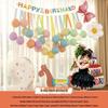 Xiaohongshu First Birthday Balloon Decoration Set for Boys and Girls: Party Background Scene Arrangement