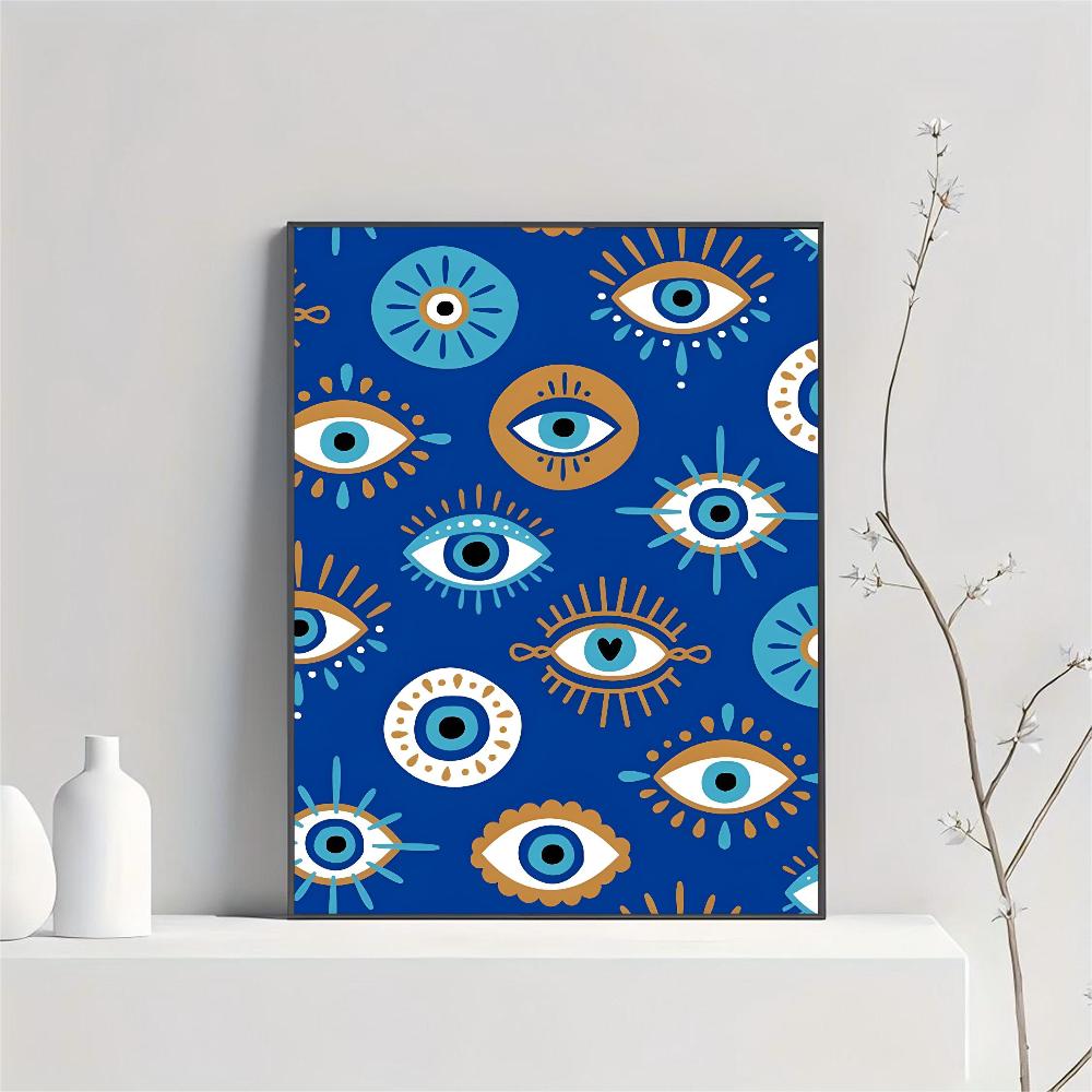 

1 шт. Дурной глаз абстрактный художественный постер HD постеры для дома, комнаты, бара, кафе, декора, художественная настенная живопись, картина 21cm×30cm NoFrame