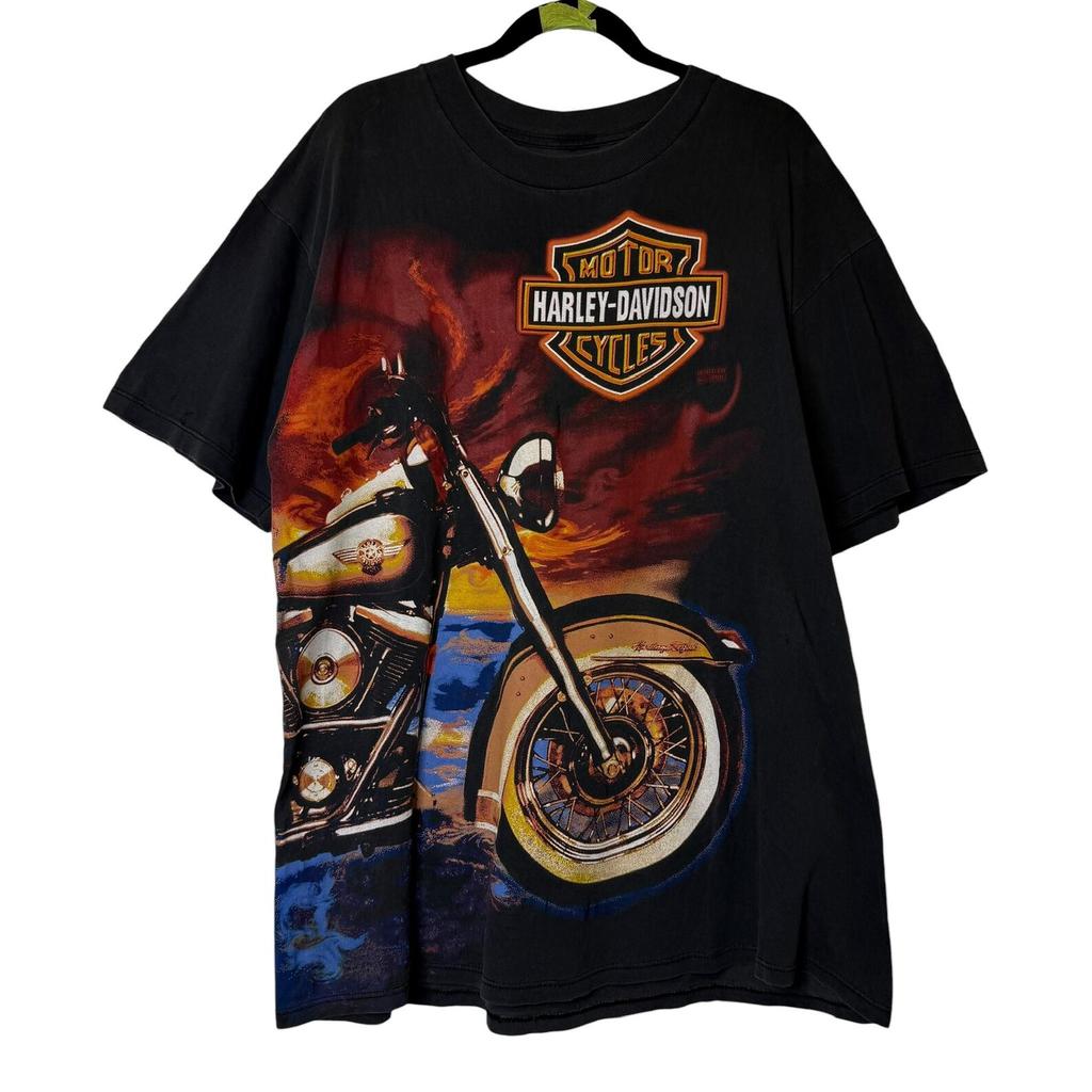 T-shirt Harley Davidson AOP Tramonto Anni '90 Taglia XL (B1716)