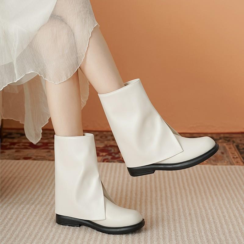 

Кожаные сапоги на толстой подошве, женские сапоги до колена, высокие сапоги, рыцарские сапоги, длинные сапоги, осень 40